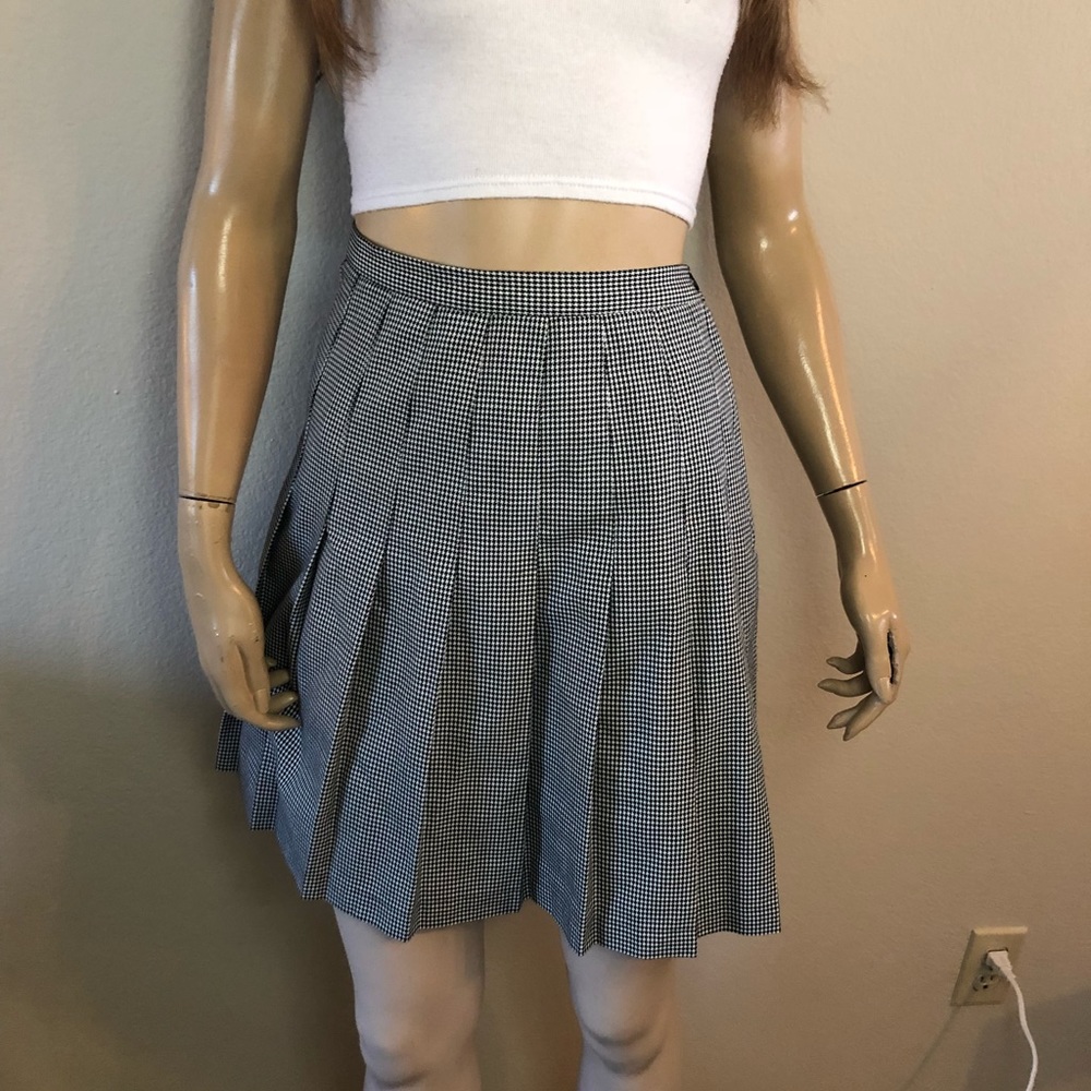 Vintage Pleated School Girl Skirt